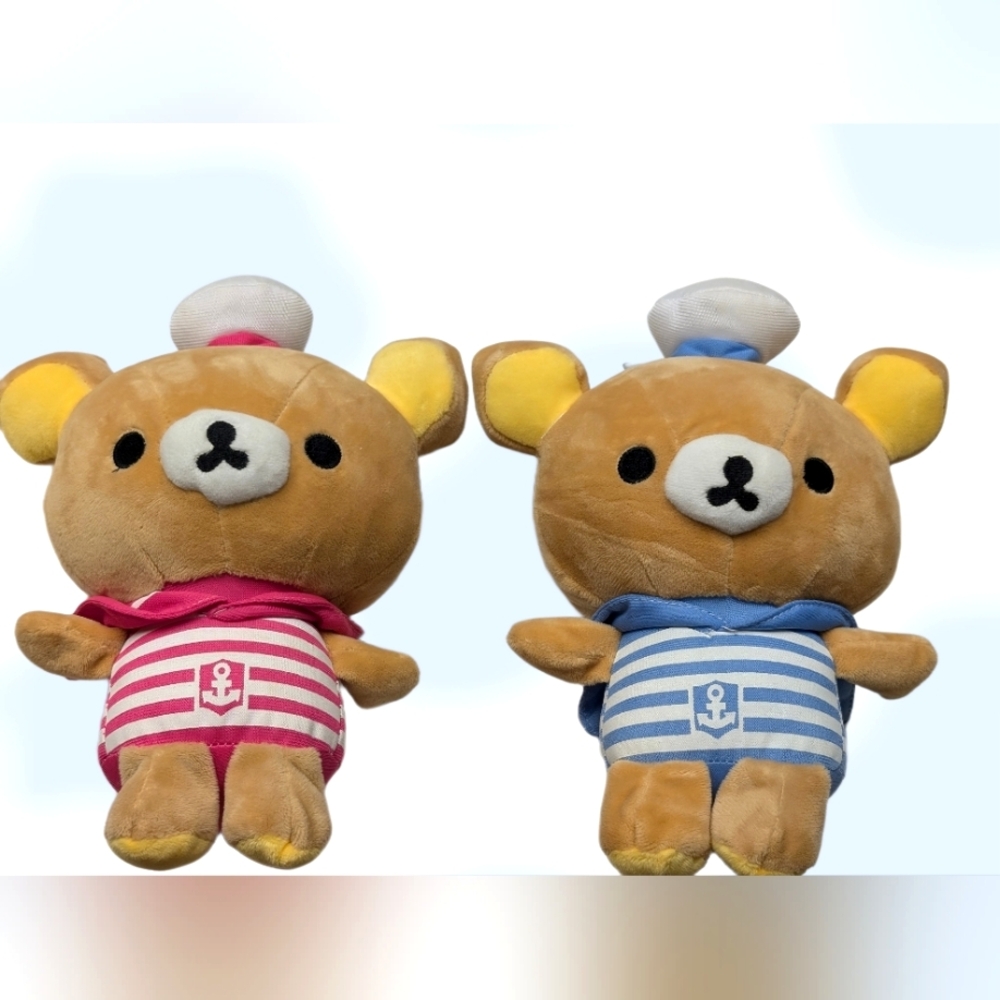 Pair of Rilakkuma plushies